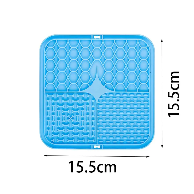 Estera de silicona para lamer mascotas, alimentador lento, plato de comida para perros, ventosa para distracción de baño, suministros de alimentador de entrenamiento para perros - imagen 5