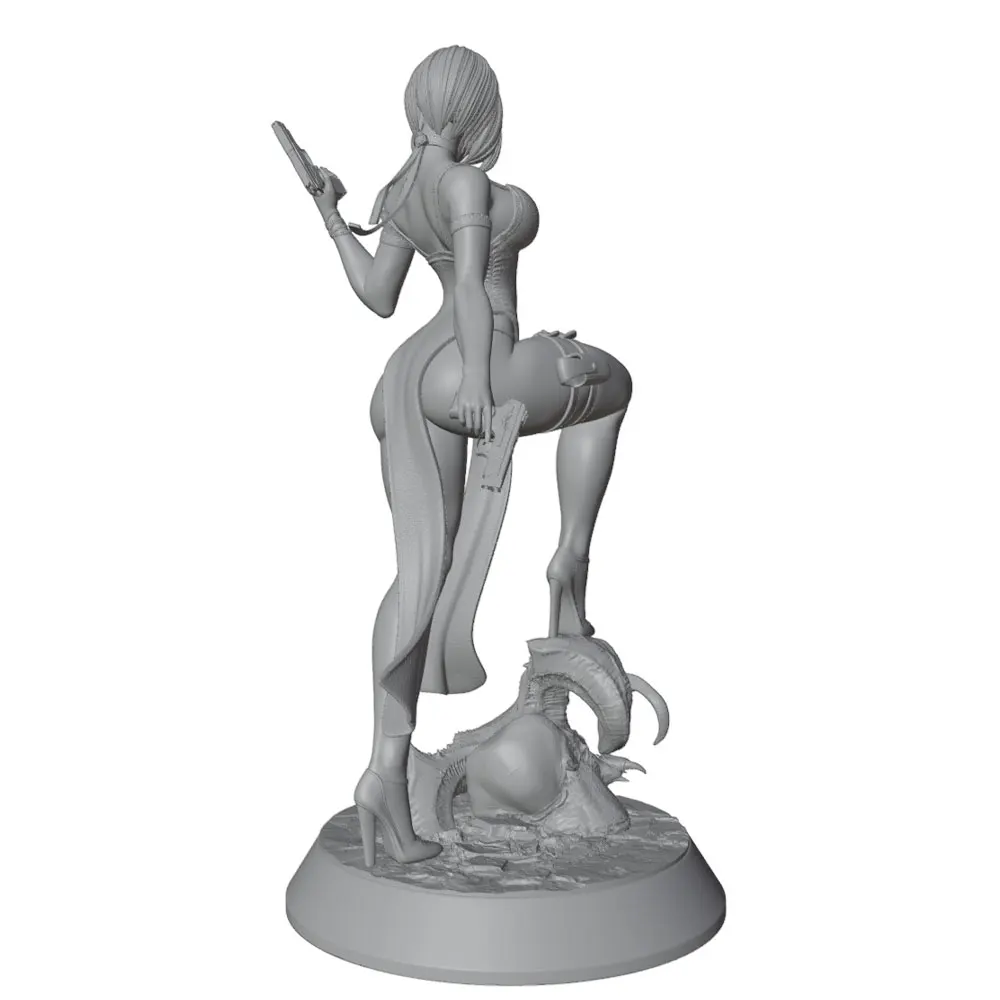 Kit de muñeca Guerrera resina gris impresa en 3D sin montar ni pintar - imagen 4