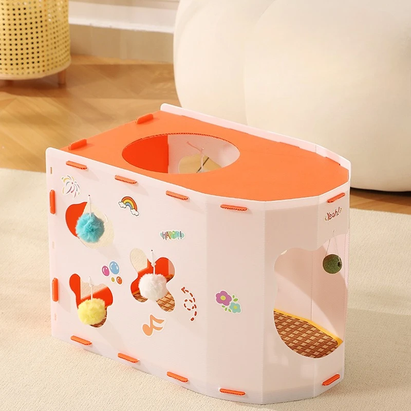 Túnel para gatos empalmable, suministros para mascotas, túnel para jugar, túneles para gatos, juguetes para gatos, barril de taladro transpirable interactivo para interiores - imagen 2