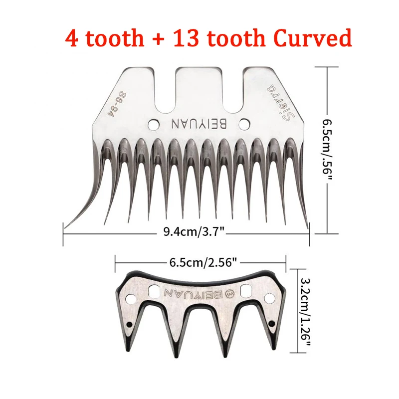13 tooth Curved