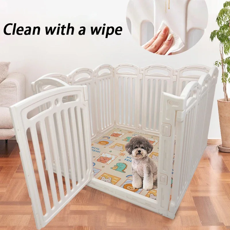 Sistema de valla de barrera para perros de interior de 80CM de alto, valla para perros pequeños DIY, parque infantil, ejercicio, jaula mediana para cachorros de peluche, livremente combinada - imagen 5