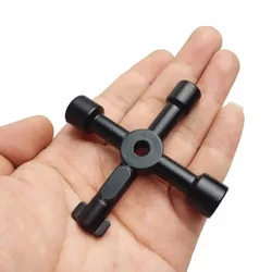 Llave multifunción 4 en 1 para electricista y fontanero – Triangular y cuadrada
