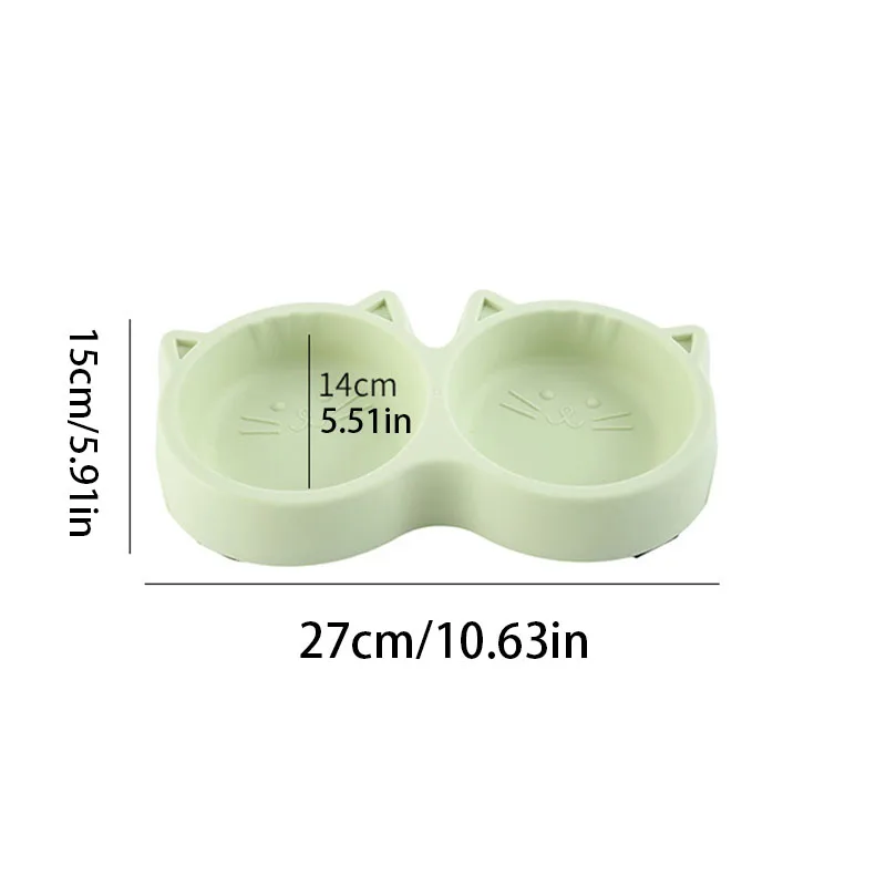 Cuenco de alimentación para mascotas, cuenco antipunta para perros, alimentador de agua y comida, cuenco antiderrames para gatos para cachorros pequeños y medianos - imagen 5