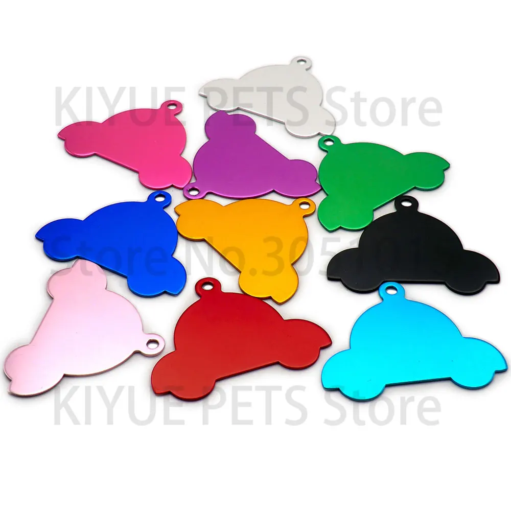 Placa de identificación personalizada para mascotas, etiqueta de identificación para perros, grabado DIY, llavero de aluminio para llave de coche, venta al por mayor, 20 piezas - imagen 5