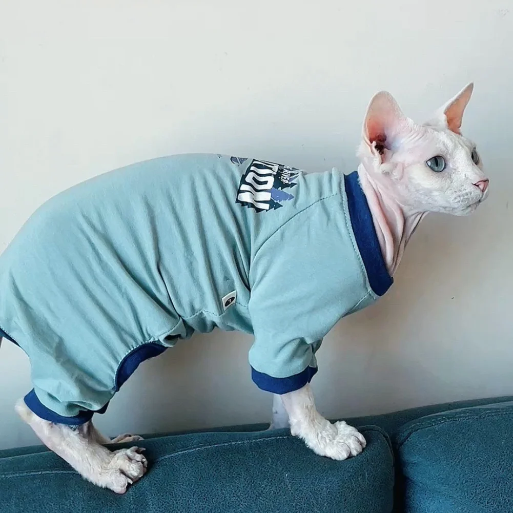 Camiseta de algodón para gato Sphynx y Devon Rex – Manga larga otoñal - imagen 5