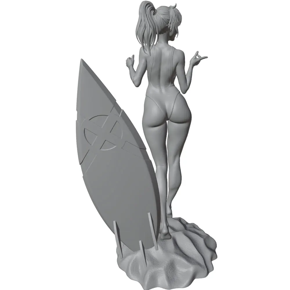 Kit de figura de resina 1/24 – Miniatura decorativa DIY sin montar - imagen 5