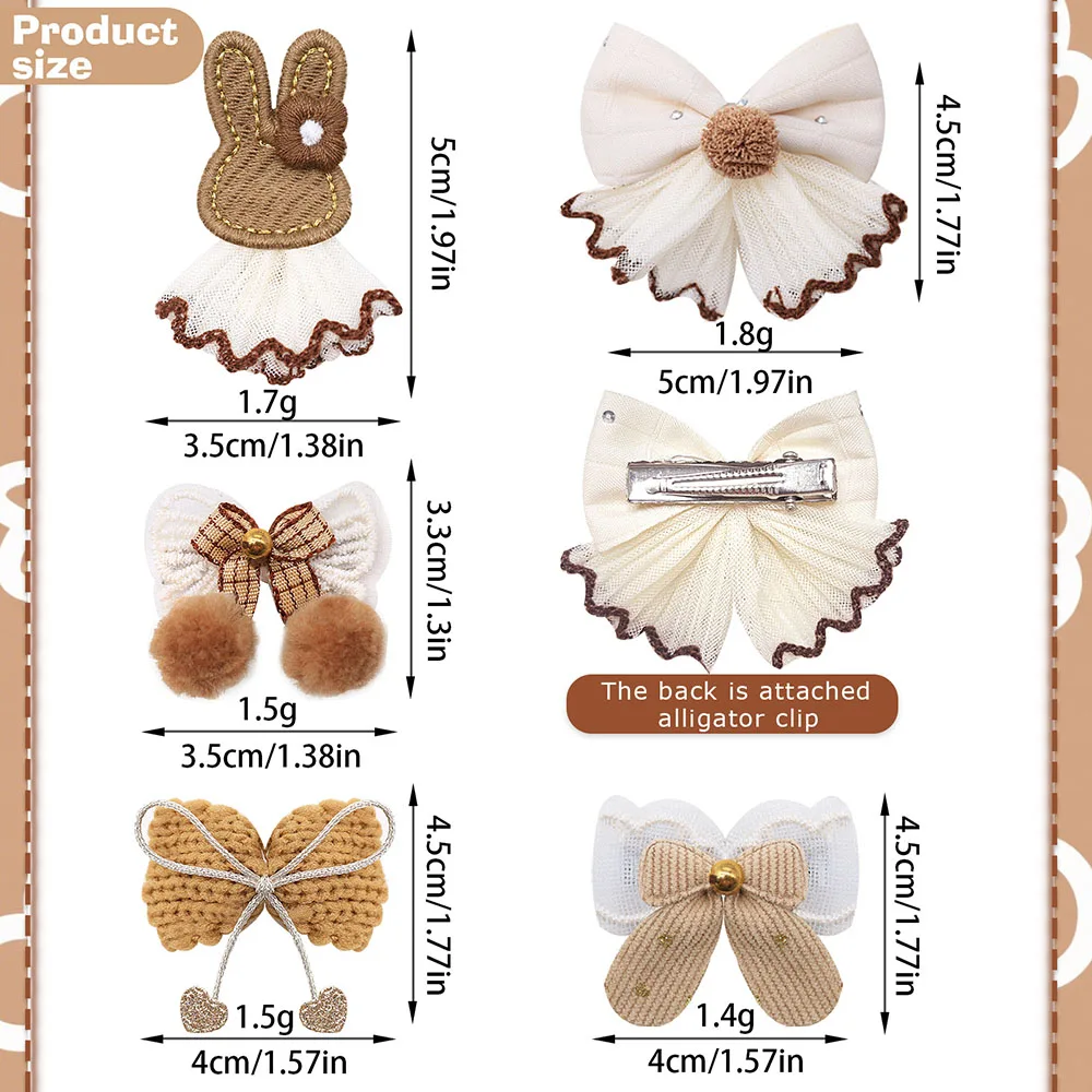 50 Uds. Pinza para el pelo para mascotas, lazo con bola de encaje a la moda para perros, accesorios para el cabello, lazos para el pelo para perros pequeños, decoración para el cuidado de perros - imagen 2