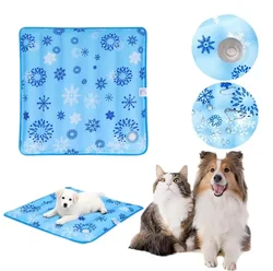 Estera transpirable refrescante para perros, almohadilla de hielo llena de agua, enfría instantáneamente, portátil para perros, mantiene tu verano fresco para perros, gatos, interiores y exteriores