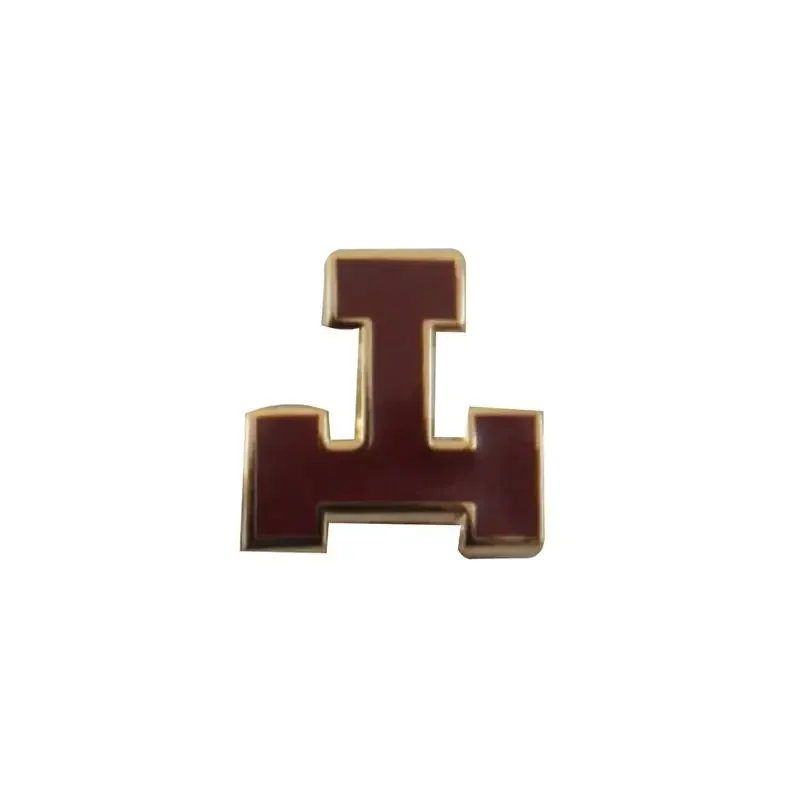 Alfileres de solapa masónicos con embrague de mariposa, broche de arco real rojo, insignias de regalo, 15 mm