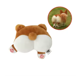 Juguete peluche perro chirriante forma nalgas tecnológicas todas razas