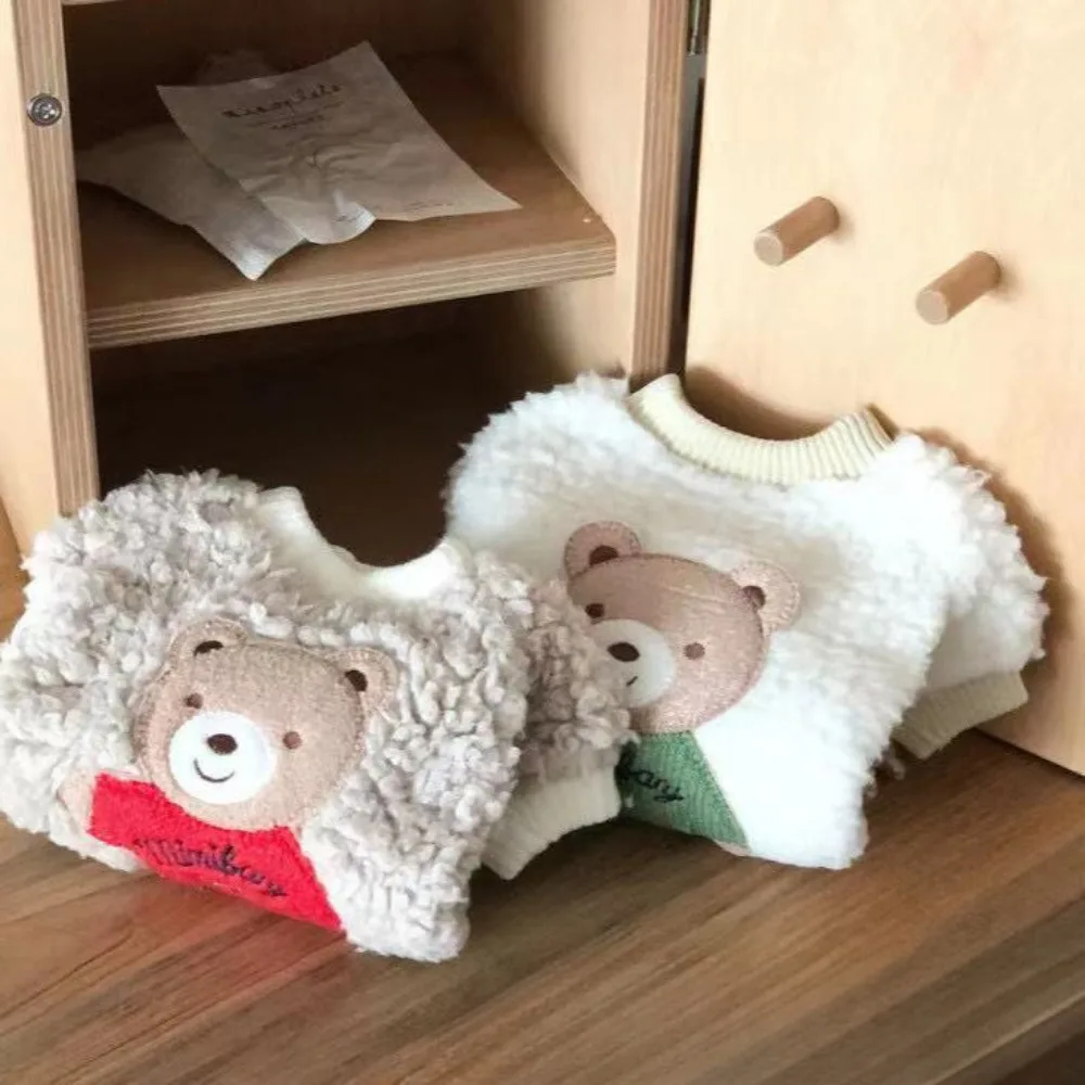 Sudaderas con capucha para mascotas, sudaderas con capucha bordadas de felpa, ropa de otoño e invierno, ropa de dos piernas de marca a la moda, ropa de terciopelo para mascotas y gatos - imagen 3