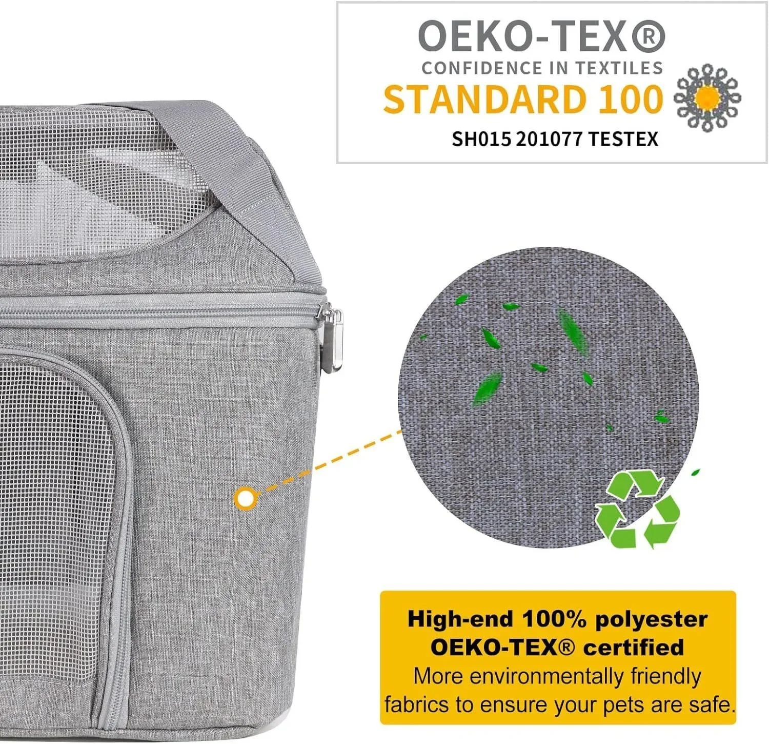 Mochila transportín para gato, grande y desmontable - imagen 5