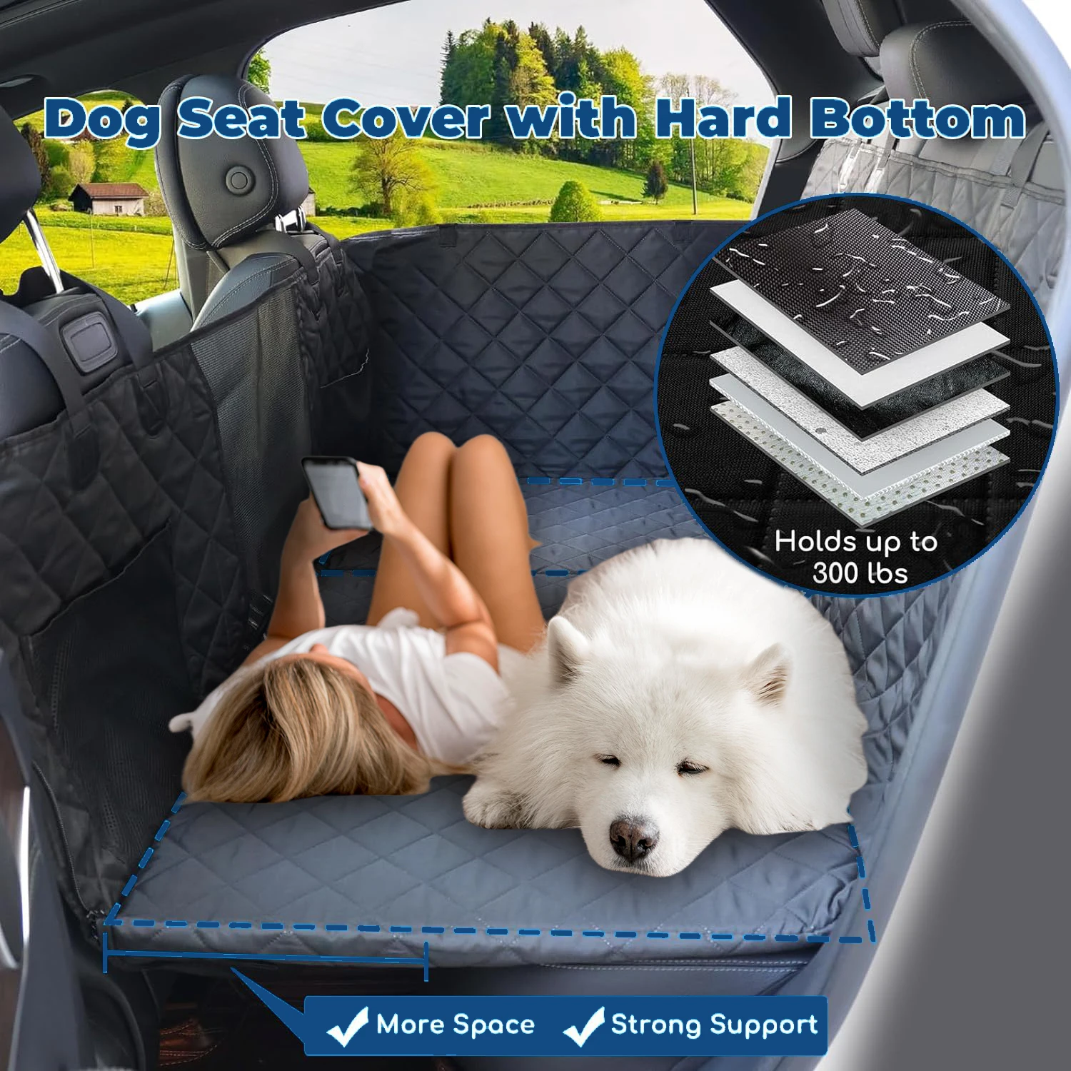 Hamaca rígida para perros – Extensión trasera de camioneta - imagen 2