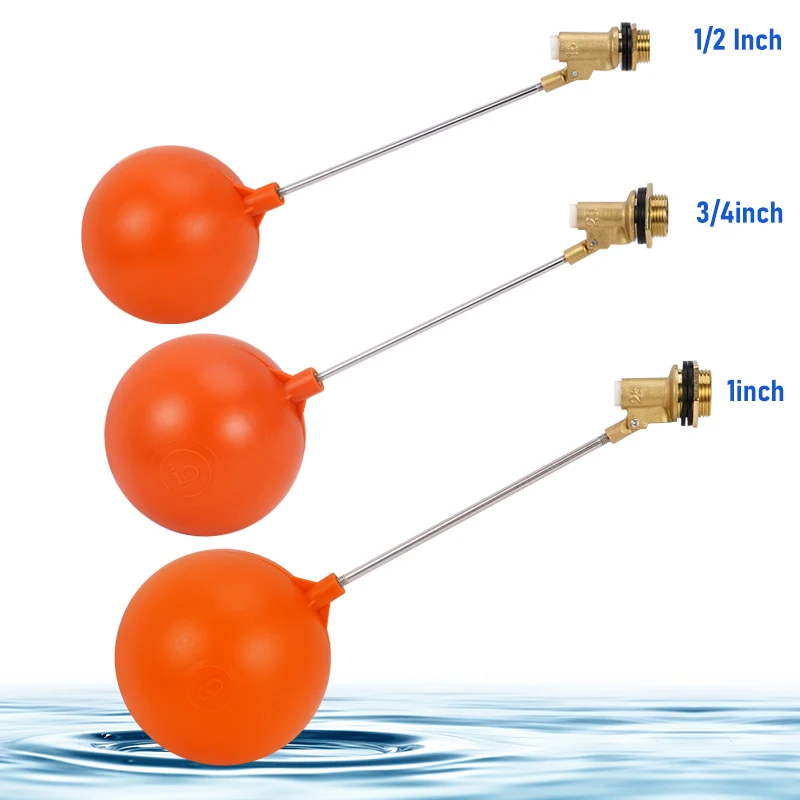 Válvula de bola flotante de agua de 1/2 ", 3/4", 1 pulgada, cierre automático de llenado de alimentación, válvula humidificadora de agua para acuario, accesorios para acuario - imagen 3