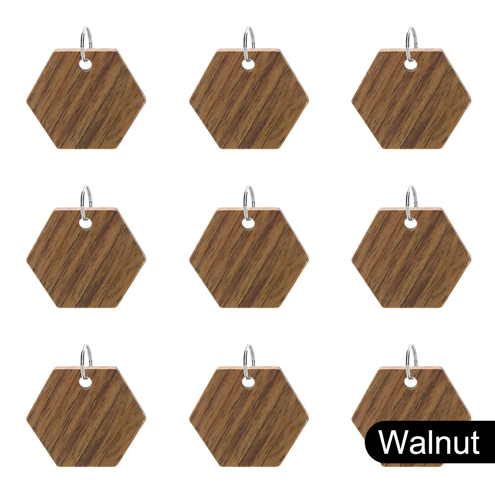 Walnut Hexagon