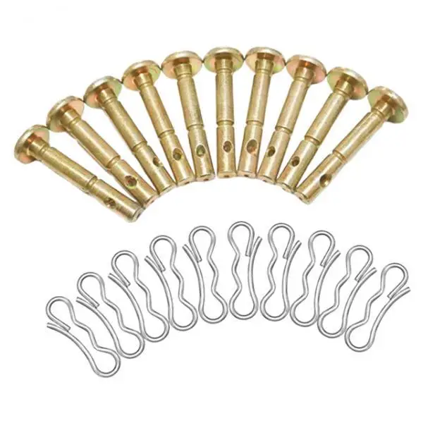10Pcs Shear Pins and Cotter Pins Practical Portable High Performance Shear Pin Kits Parts Heavy Duty for Replace 714-04040 10Pcs Shear Pins and Cotter Pins Practical Portable High Performance Shear Pin Kits Parts Heavy Duty for Replace 714-04040