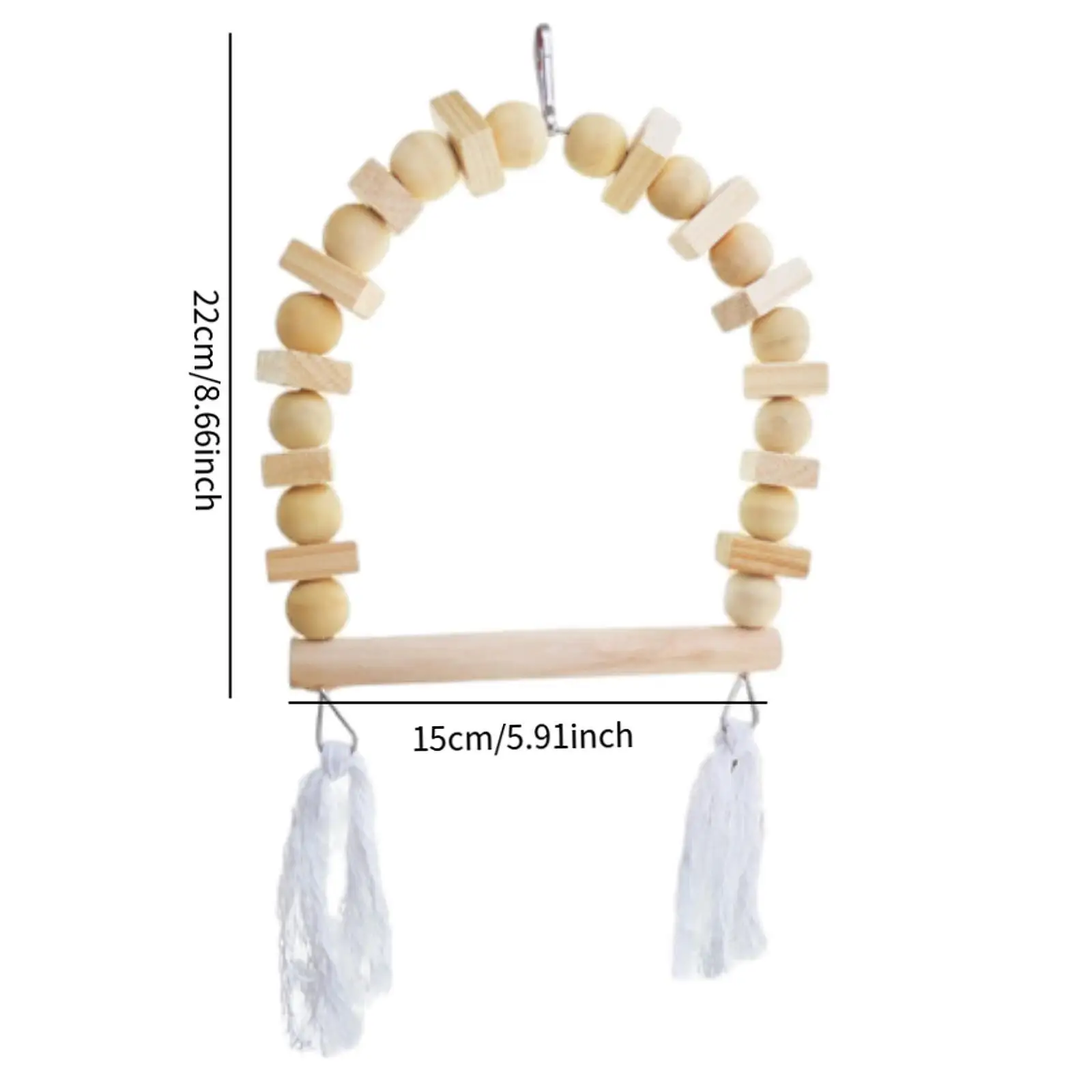 Bird Swing, Wooden Training Toys, Hanging, Standing, Animal Claw Grinding Stand for Parakeet Balance Exercise Training