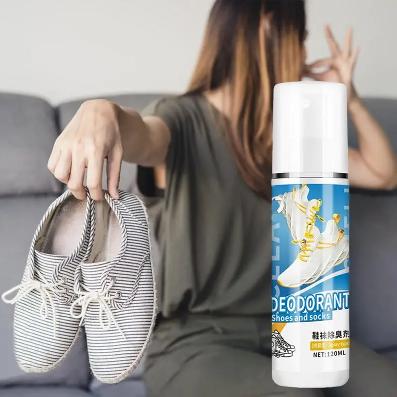 Eliminador de olores de zapatos, espray para eliminar olores de pies, calcetines, cuidado de los pies, 120ml - imagen 5