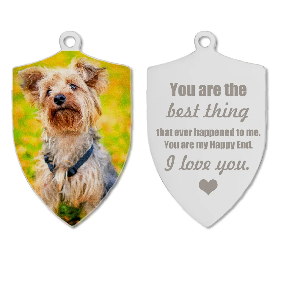 Llavero con impresión de foto personalizada para perro, llavero con imagen de gato, retrato de Mascota, regalo personalizado para pérdida de Mascota - imagen 4