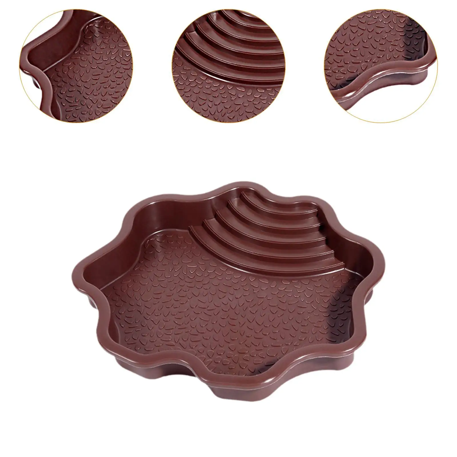 Reptile Water Bowl Reptile Water Dish for Bearded Dragons Gecko Pet Supplies