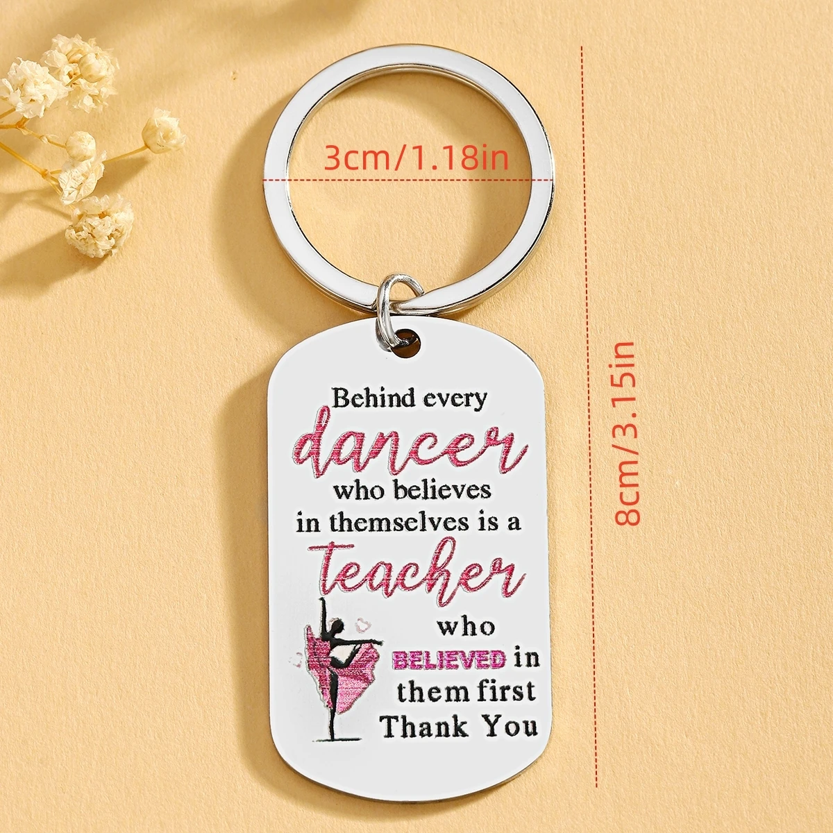 Regalos para profesores de baile Llavero único para profesores Regalos para mujeres Regalos de agradecimiento para profesores de baile para mujeres Regalos de Navidad - imagen 5