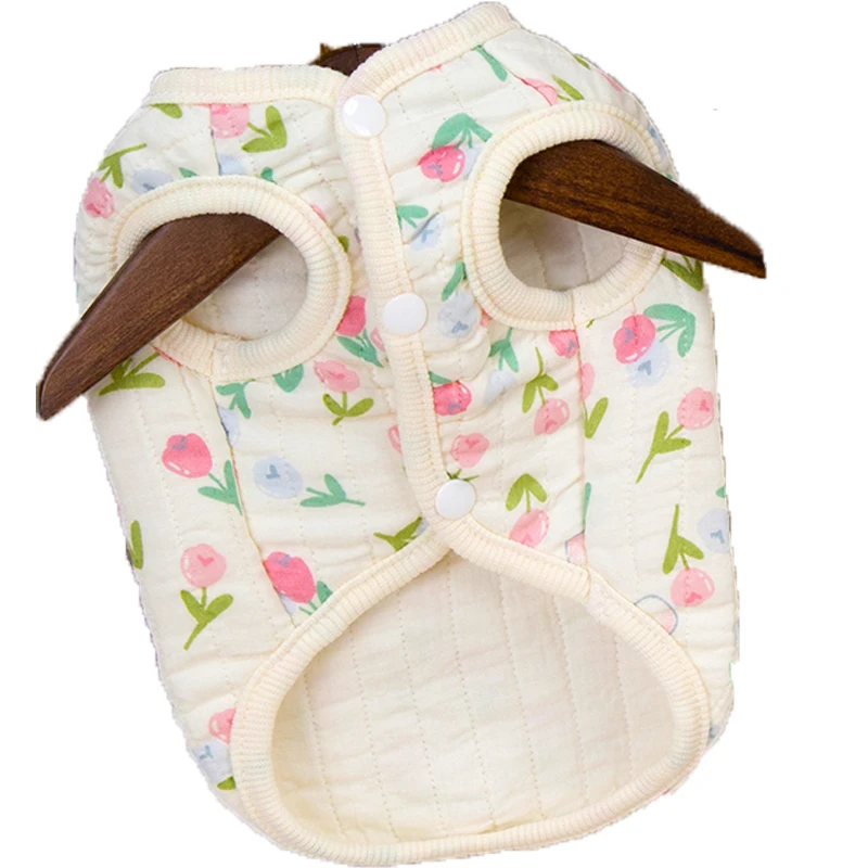 Ropa con estampado para perros, abrigo de invierno, ropa para perros pequeños, chaleco acolchado, chaqueta para perros pequeños, abrigo para cachorros y gatos Chiwawa, traje XXL - imagen 2