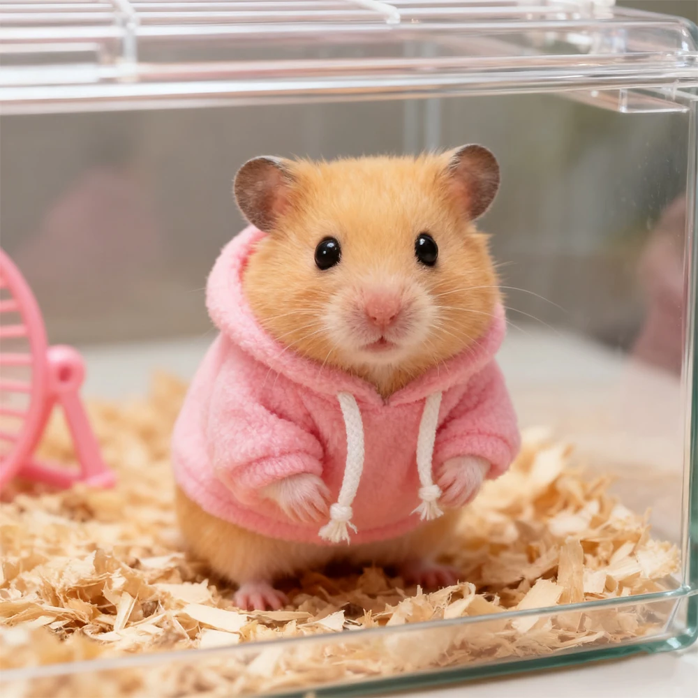 Sudadera con capucha cálida para gatos, conejos y cobayas - invierno - imagen 2