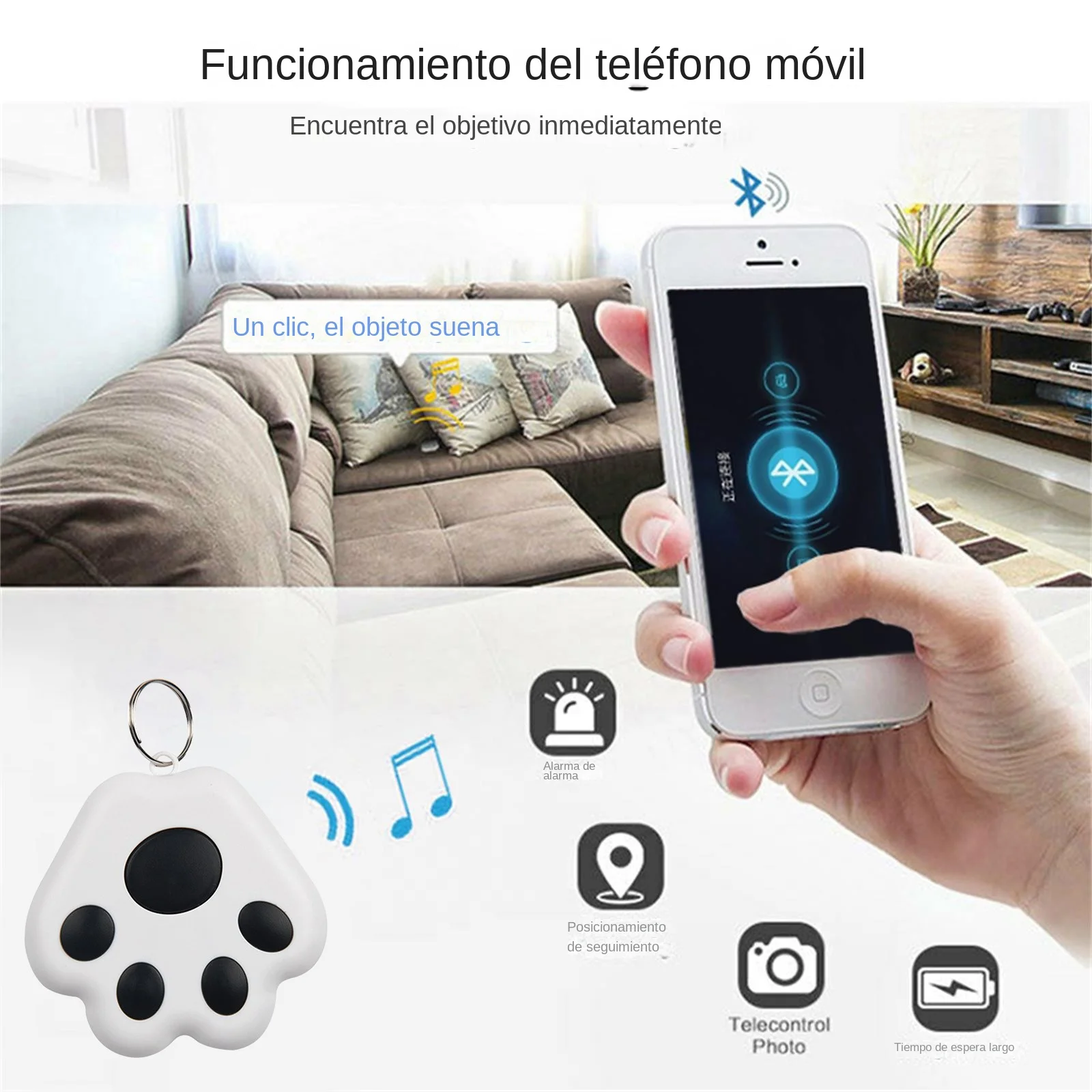 Rastreador Mini GPS Bluetooth 5,0, dispositivo antipérdida, bolsa para mascotas y niños, seguimiento de billetera para IOS/Android, localizador inteligente, accesorios - imagen 5