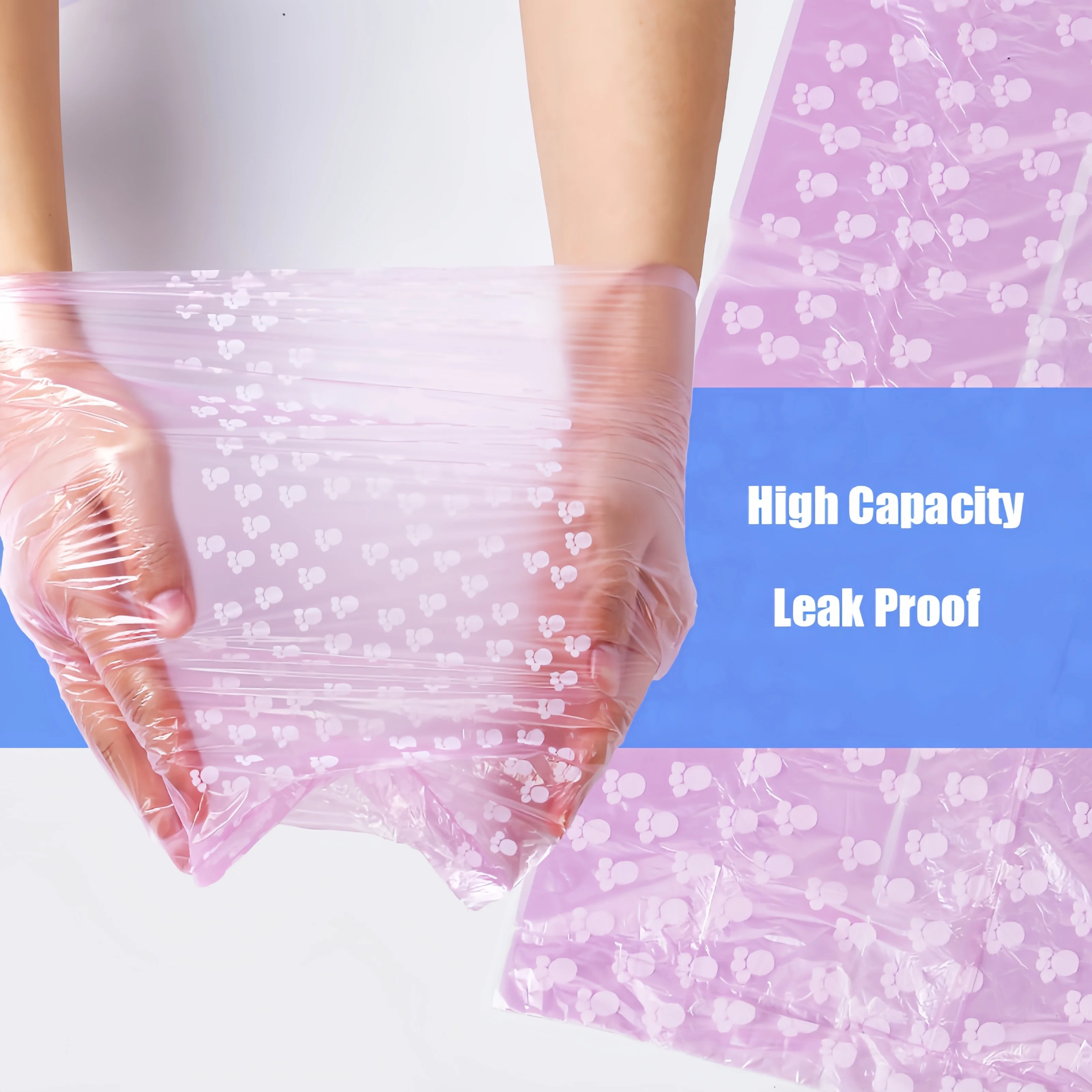 Bolsas para excrementos de perros, bolsas ecológicas a prueba de fugas para excrementos de perros, 15 bolsas/rollo, bolsa de basura para limpieza al aire libre, herramientas dispensadoras de bolsas para excrementos de perros - imagen 3