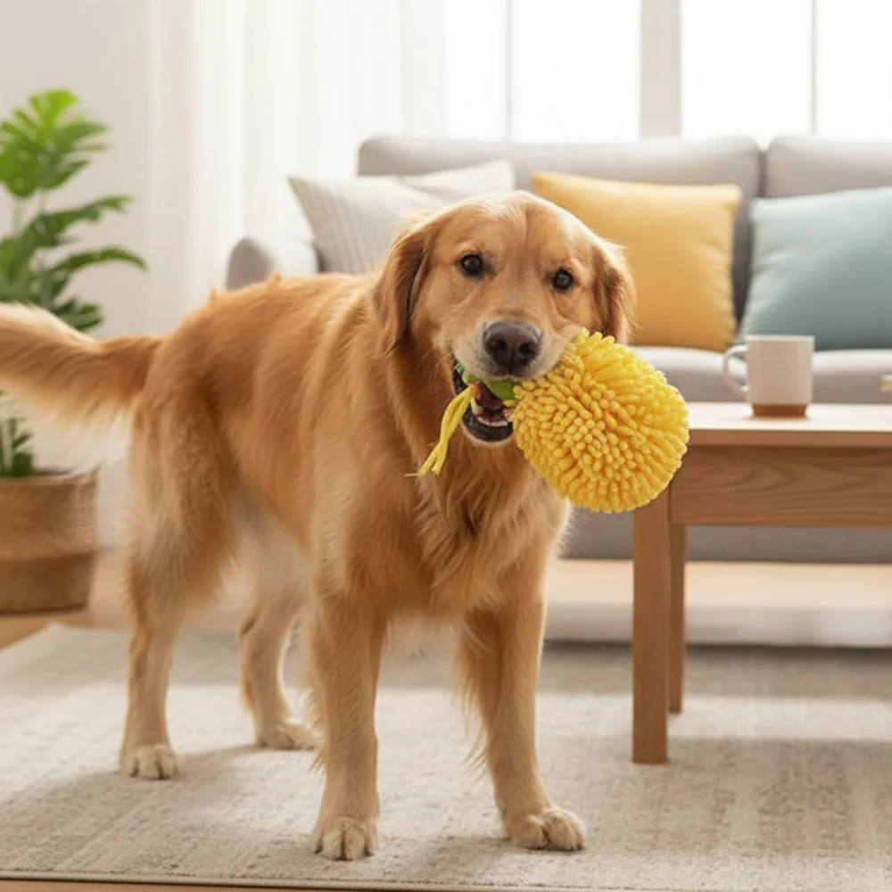 Juguete dental masticable con forma de verdura para perro - imagen 2