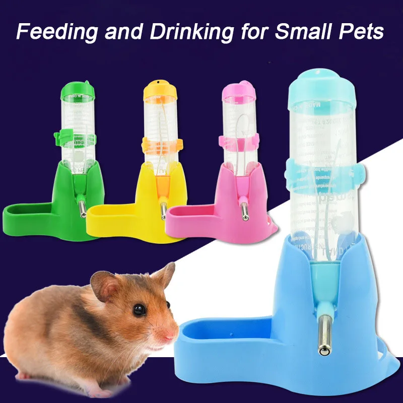 Botella de agua para hámster, accesorios para animales pequeños, dispositivo de alimentación automática, contenedor de alimentos, botellas para beber para mascotas, accesorios para hámster - imagen 2