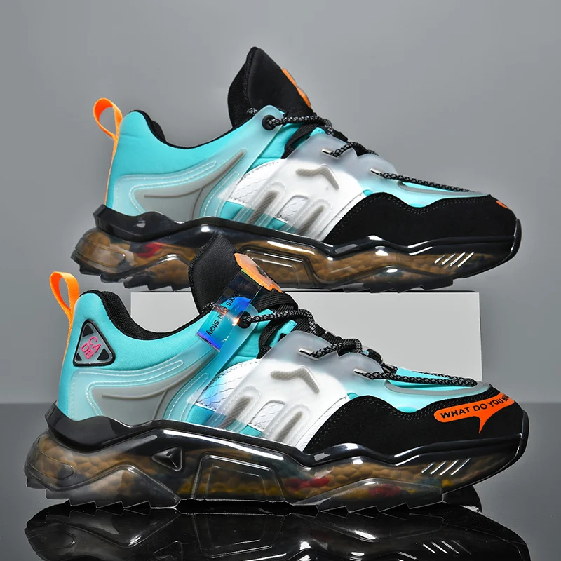 Zapatillas de deporte masculinas de moda Tenis zapatos de lujo para hombre entrenador Casual carrera zapatos transpirables mocasines zapatos para correr