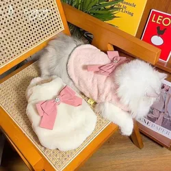 Chaleco térmico acolchado para perros pequeños y gatos