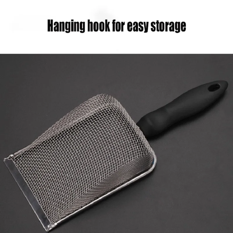 Pala con agujeros pequeños para arena de gato, bandeja de arena para mascotas, suministros de limpieza para la playa - imagen 4