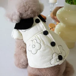 Abrigo felpa con solapa para perros pequeños – Cálido invierno