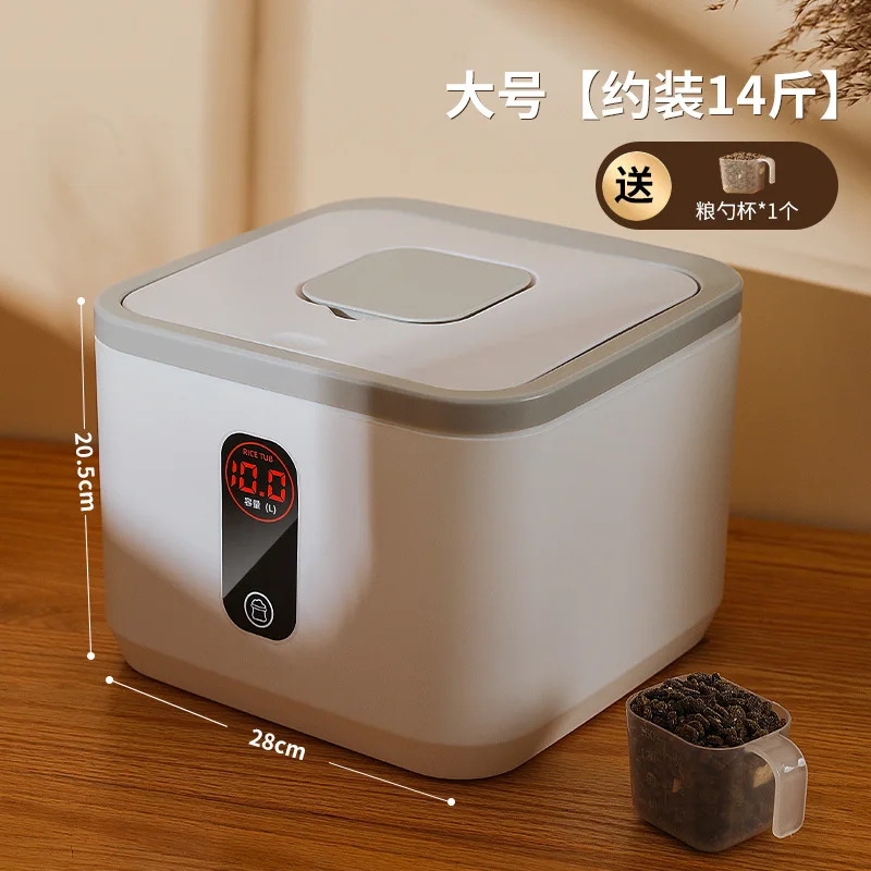 Cubo de almacenamiento de alimentos para mascotas, cubo de comida japonés Simple sellado para perros y gatos, almacenamiento de aperitivos de gran capacidad, suministros de tanque sellado - imagen 5