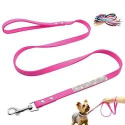 Correa con diamantes para perros y gatos – paseo cómodo 120 cm