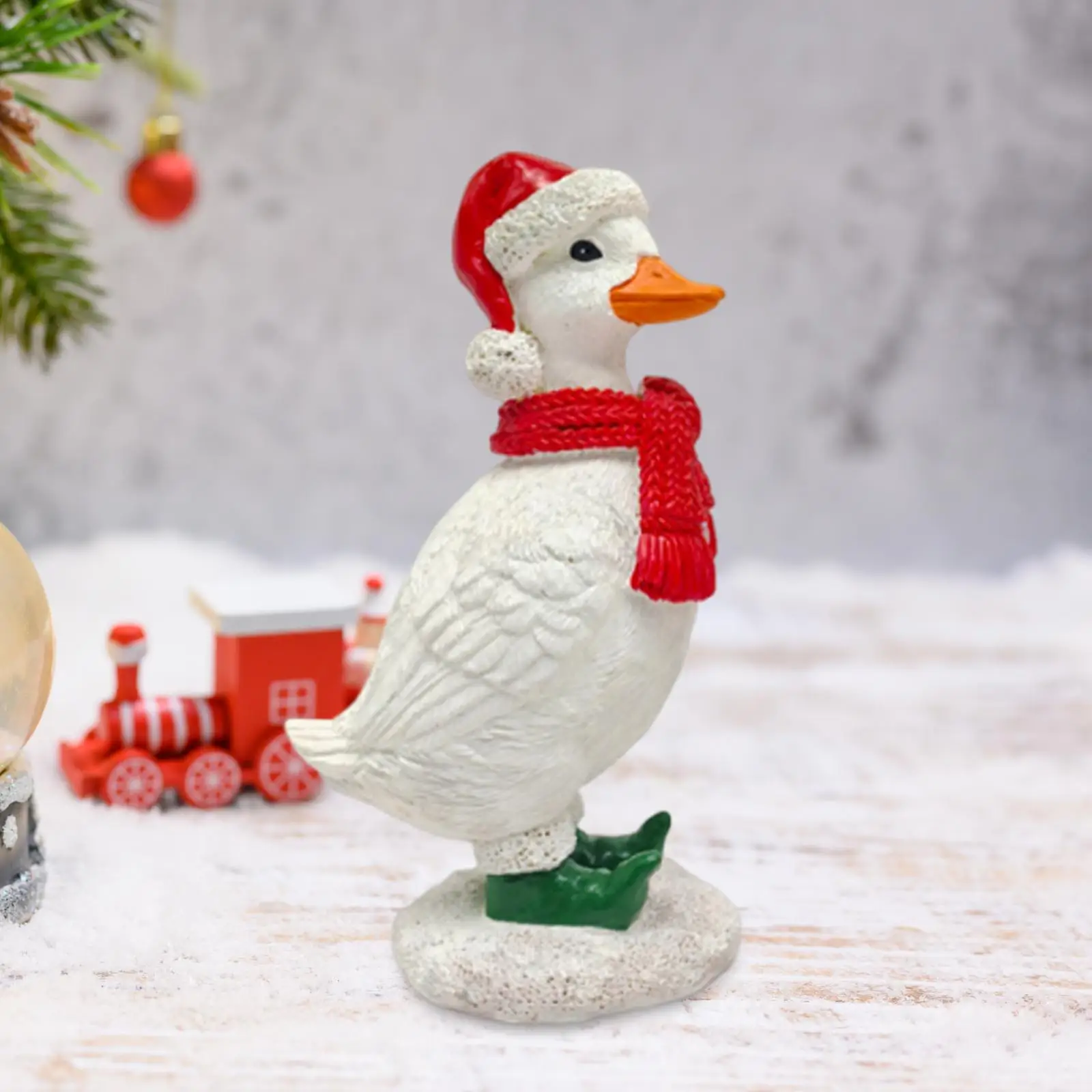 Estatuilla de animal de Navidad, decoración navideña, centro de mesa artístico decorativo, estatua de adorno navideño para mesa, Festival, cumpleaños - imagen 3