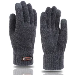 Guantes de ciclismo táctil invierno para hombre con dedos separados