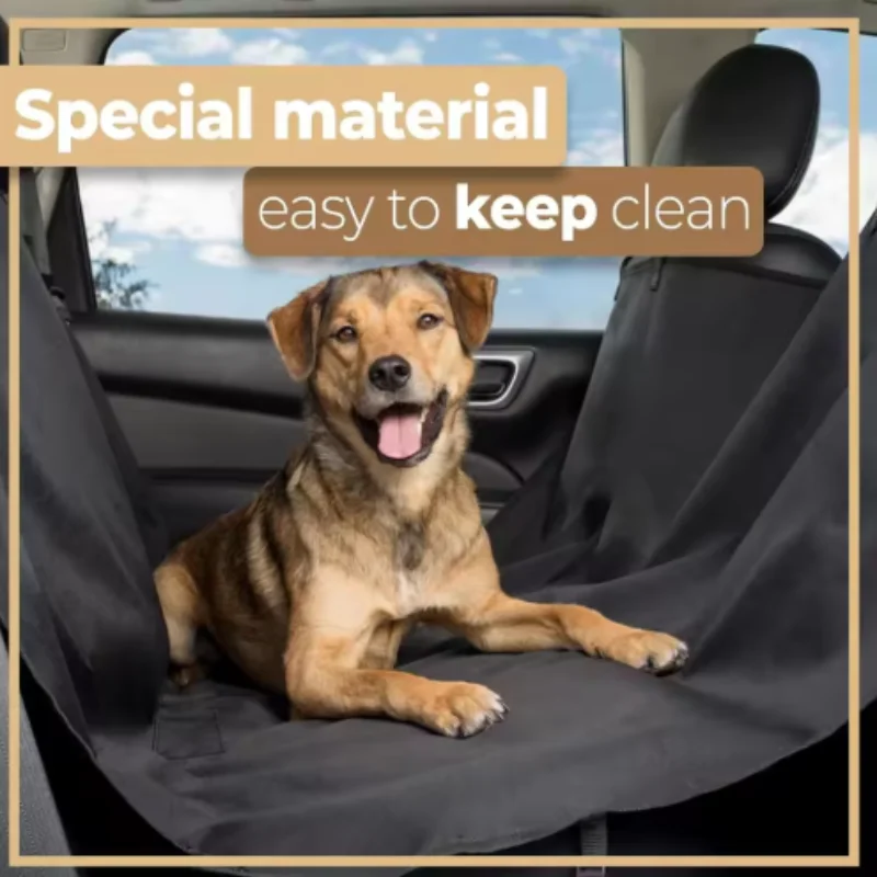 Soporte de seguridad seguro para mascotas, hamaca, funda para asiento de coche para perros, impermeable, similar a cuero, estera protectora para asiento trasero para mascotas viajantes