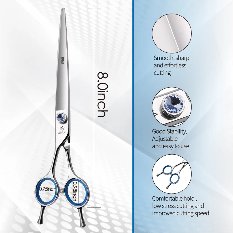 8 inch left straight