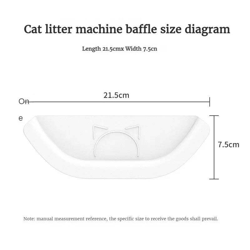 AIRROBO-Partición de inodoro inteligente para gatos, accesorio deflector especial para evitar salpicaduras desde el exterior, 21,5x7,5 cm - imagen 4