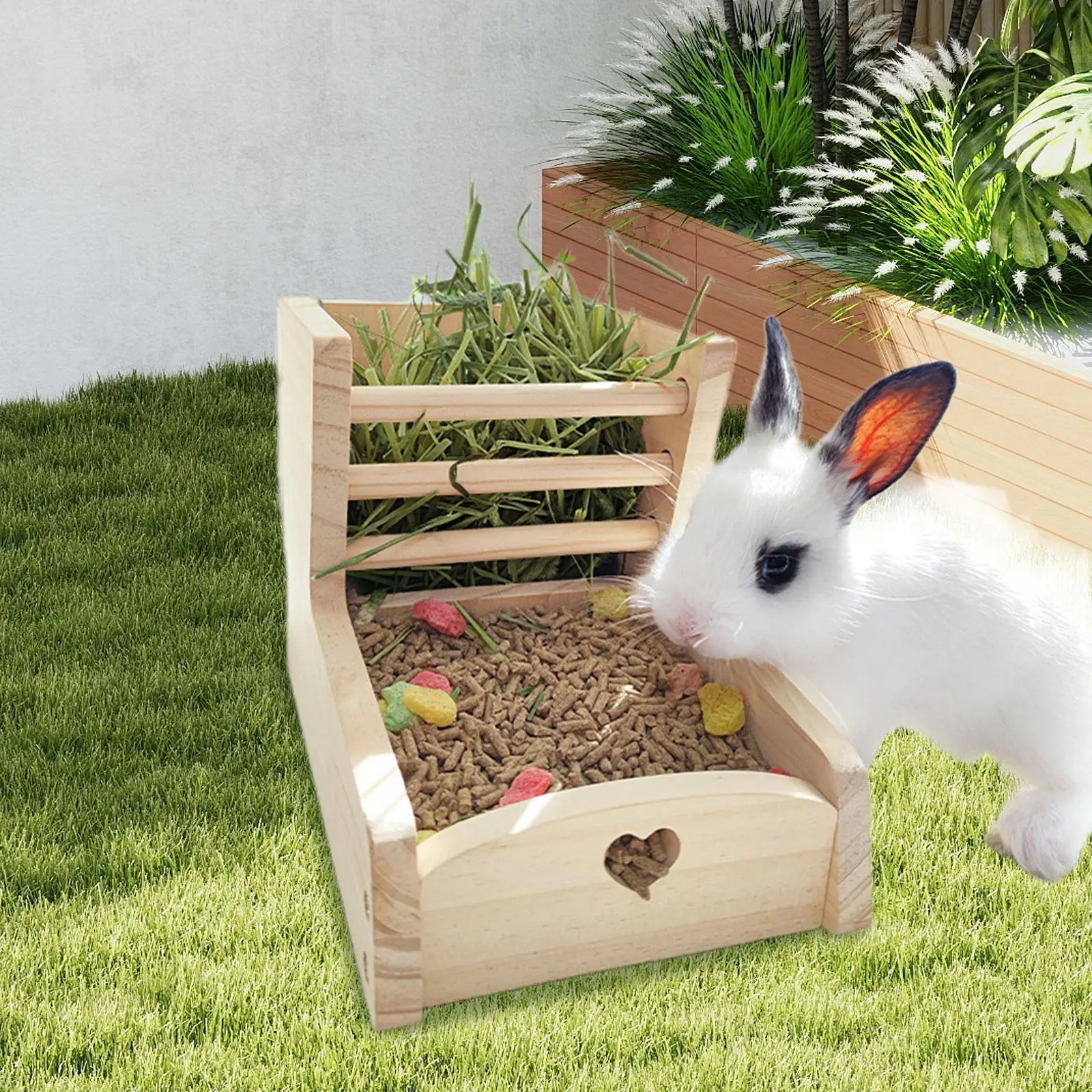 Rabbit Hay Feeder Rack Bunny Hay Dispenser for Hamsters Hedgehog Chinchilla