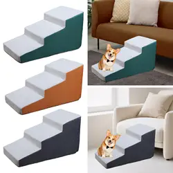 Rampa 3 escalones para perros – Acceso a sofá y cama, extraíble