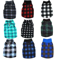 Sudadera con capucha a cuadros para perros - primavera y otoño