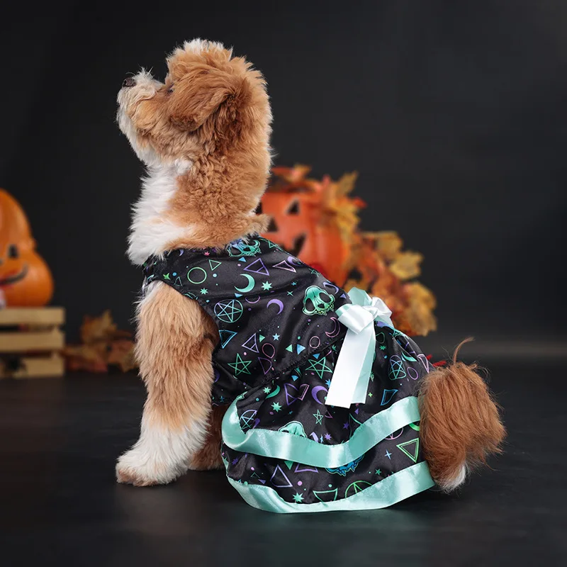 Vestido aterrador de Halloween para mascotas, traje de fiesta para perros, artículo Popular transfronterizo - imagen 4