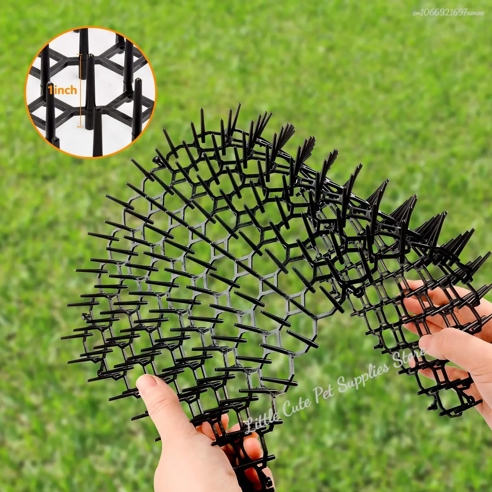 Esterilla de Espina de gato para perro, suministros para exteriores, esterilla de expulsión, protege las plantas - imagen 4