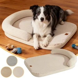 Cama de lujo para perros y gatos - Pana gruesa y almohada desmontable