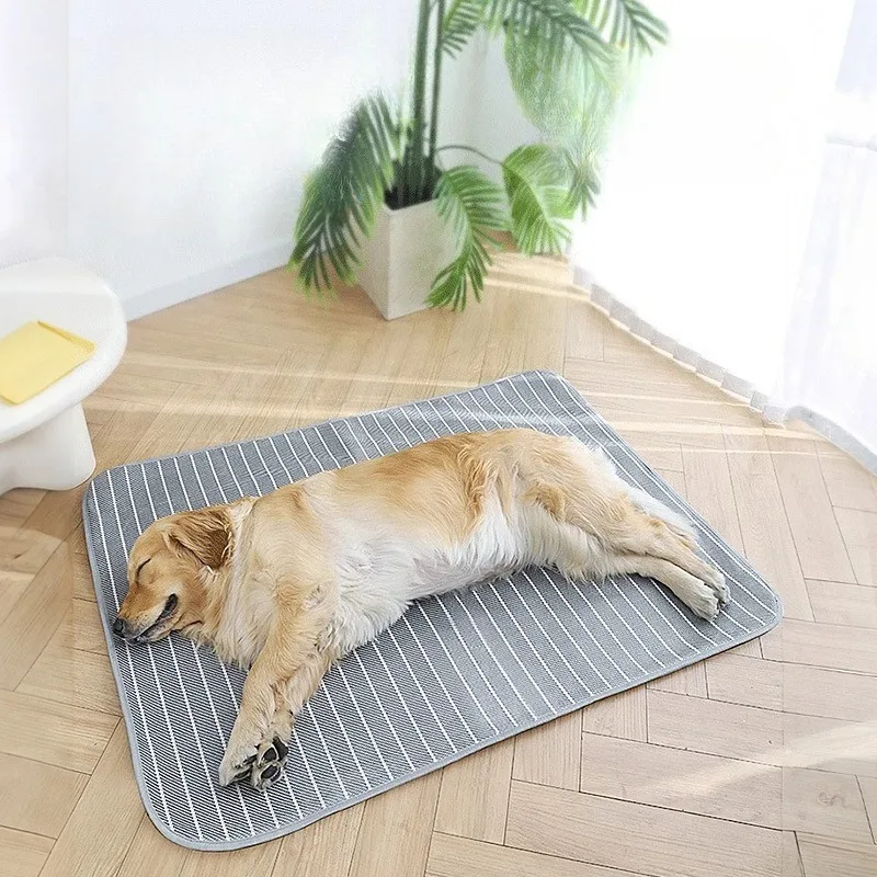 Esteras refrescantes para mascotas para perros, almohadillas para dormir transpirables de verano para el hogar, cojín para sofá para gatos sólidos, suministros de disipación de calor para cachorros y gatitos - imagen 2