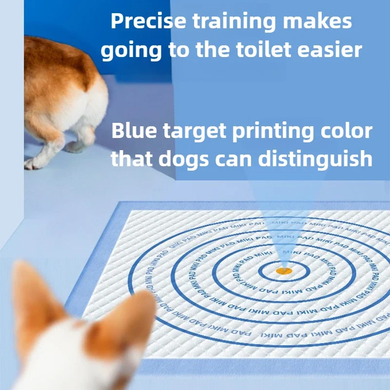 Almohadillas desechables para orinar para perros Bullseye, guías para almohadillas de orina, tapete para orina para ir al baño, absorbente de agua, adhesivo y grueso - imagen 2